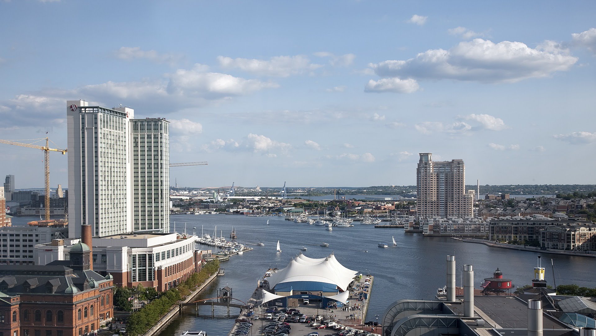 View of Balitmore harbor.