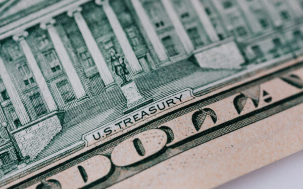 Upclose dollar bill